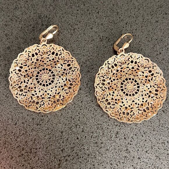 Catherine Popesco Multicolor Filigree Luxury Earrings Accessories - Picture 3 of 3